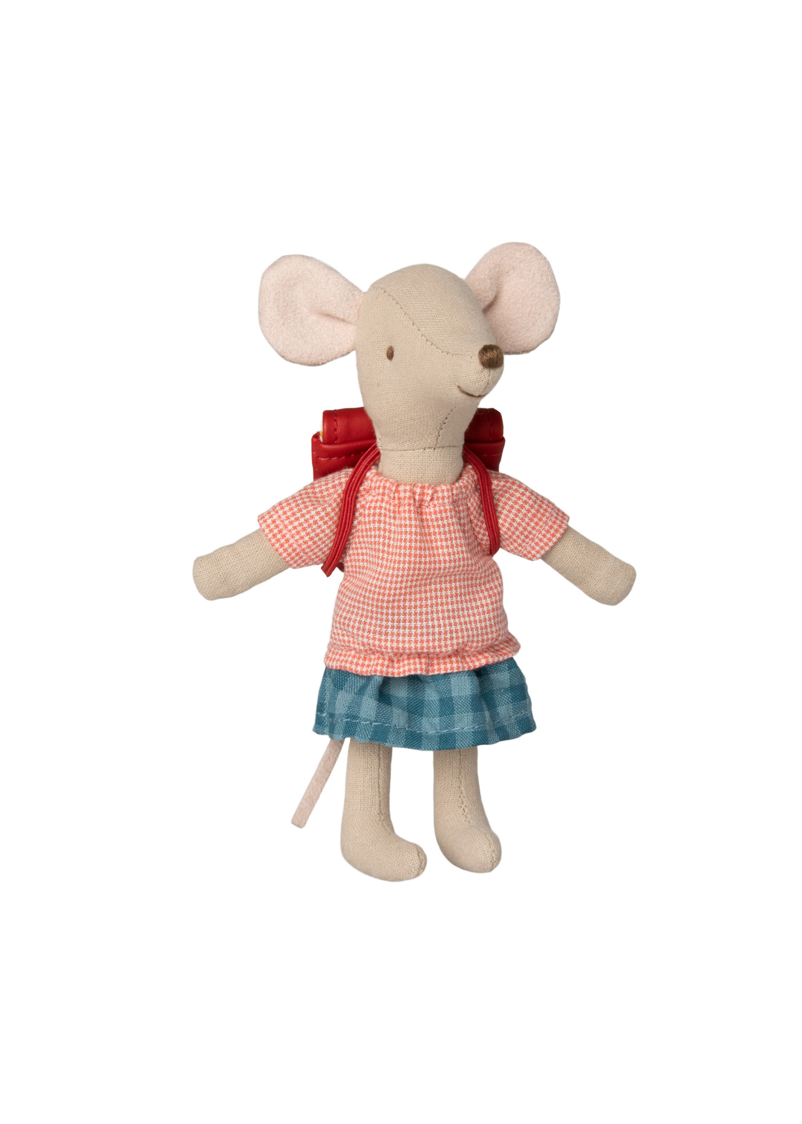Maileg Big Sister Mouse - Tricycle Mouse with Bag - Red