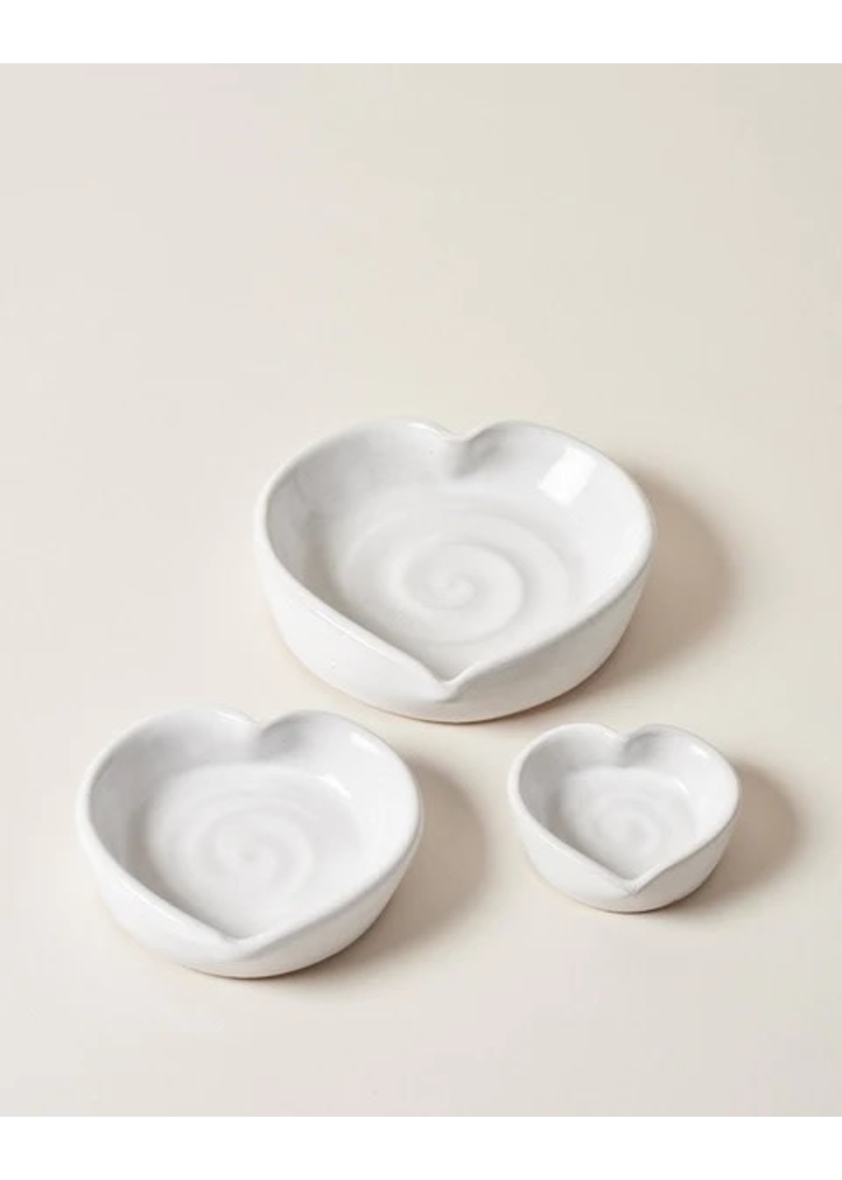 Farmhouse Pottery Heart Dish - Small