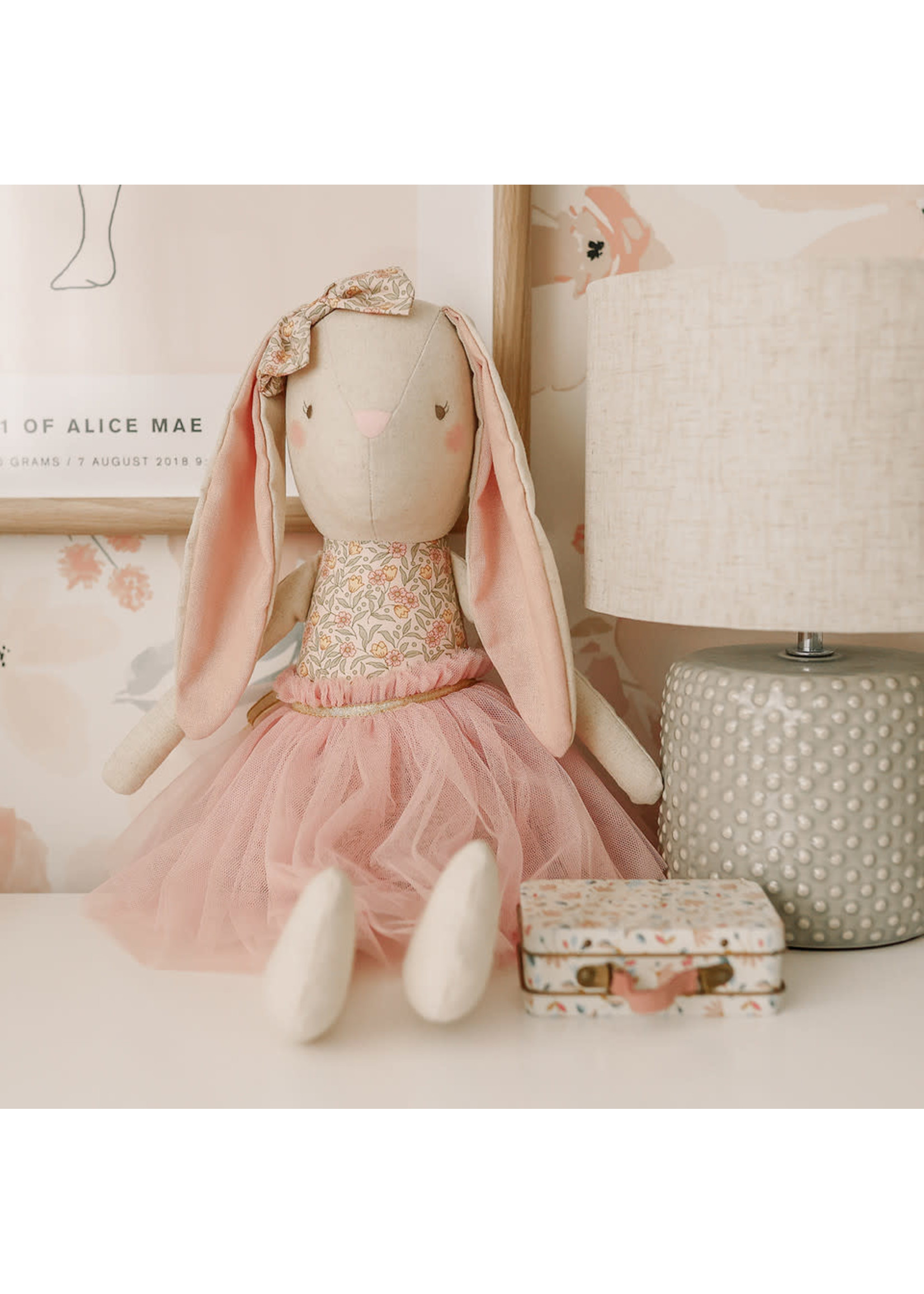 Linen Pearl Cuddle Bunny - Blossom