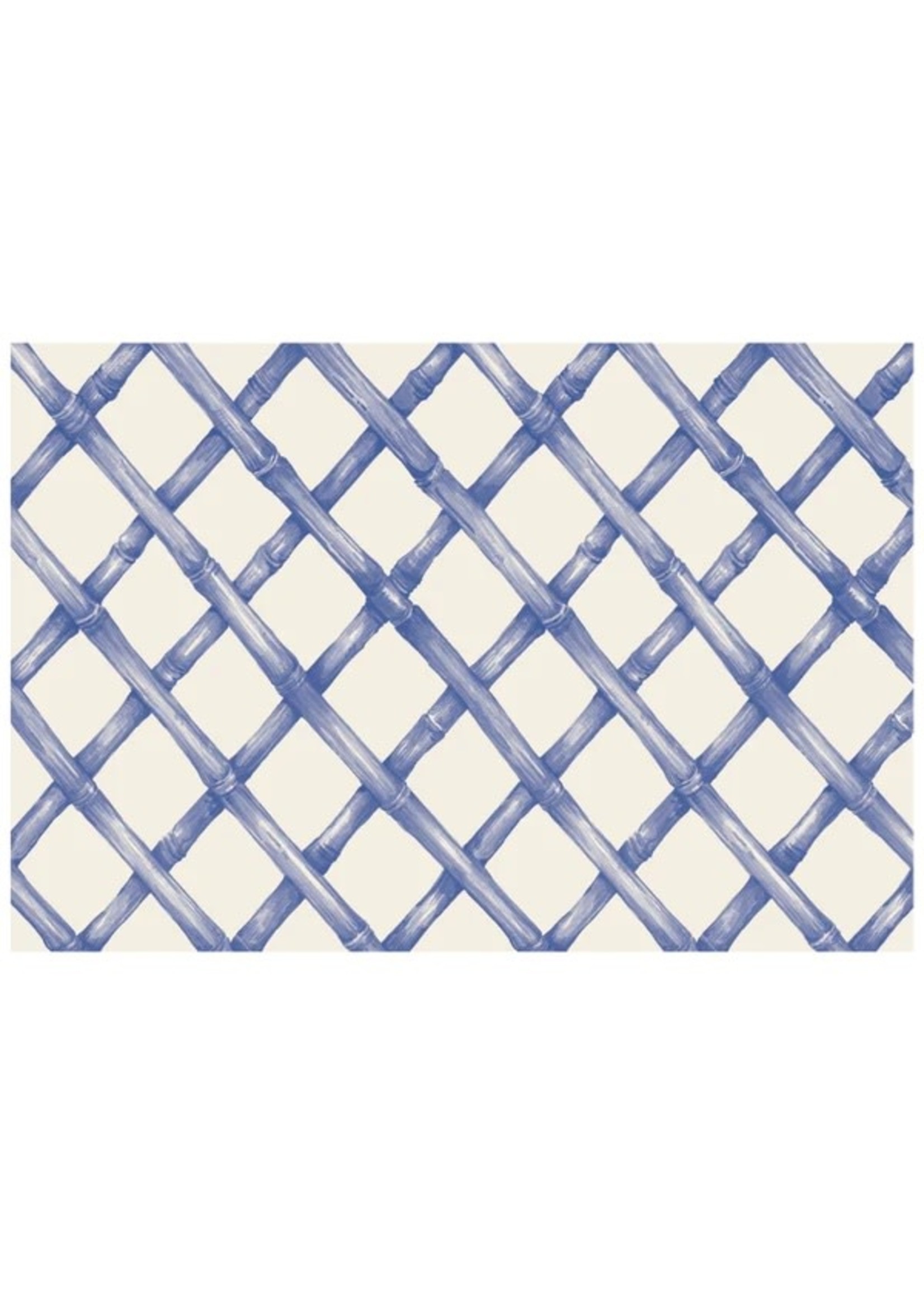 Hester & Cook Paper Placemats - Blue Lattice (24 sheets)