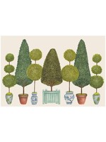 Hester & Cook Paper Placemats - Topiary Garden (24 sheets)