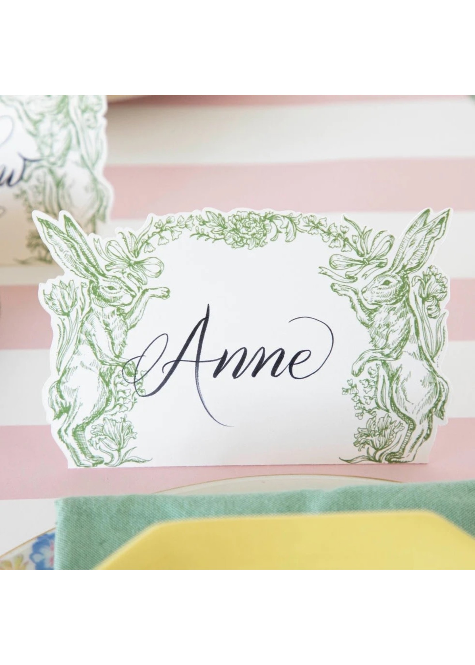 Hester & Cook Place Cards - Greenhouse Hares (pack of 12)