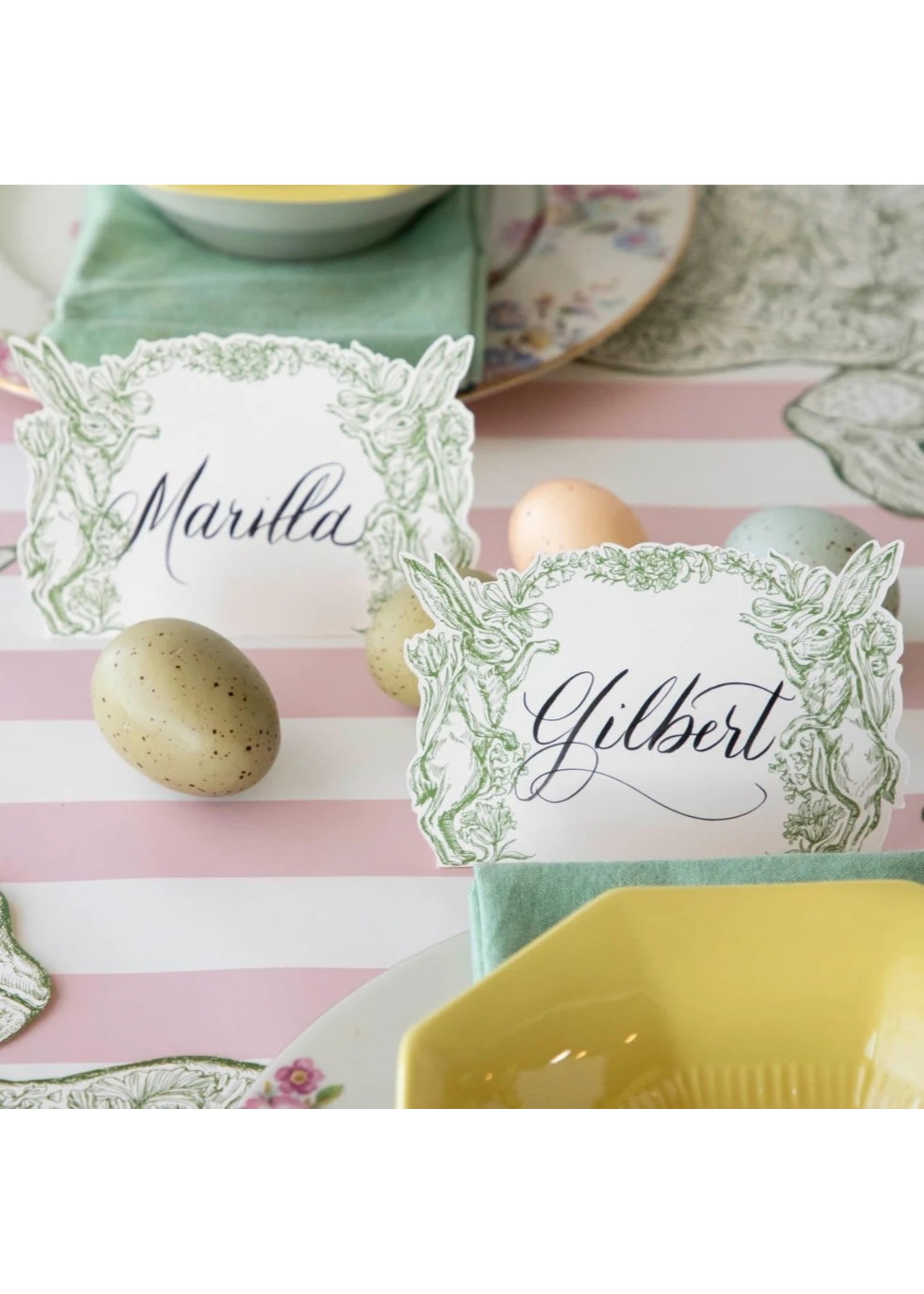 Hester & Cook Place Cards - Greenhouse Hares (pack of 12)