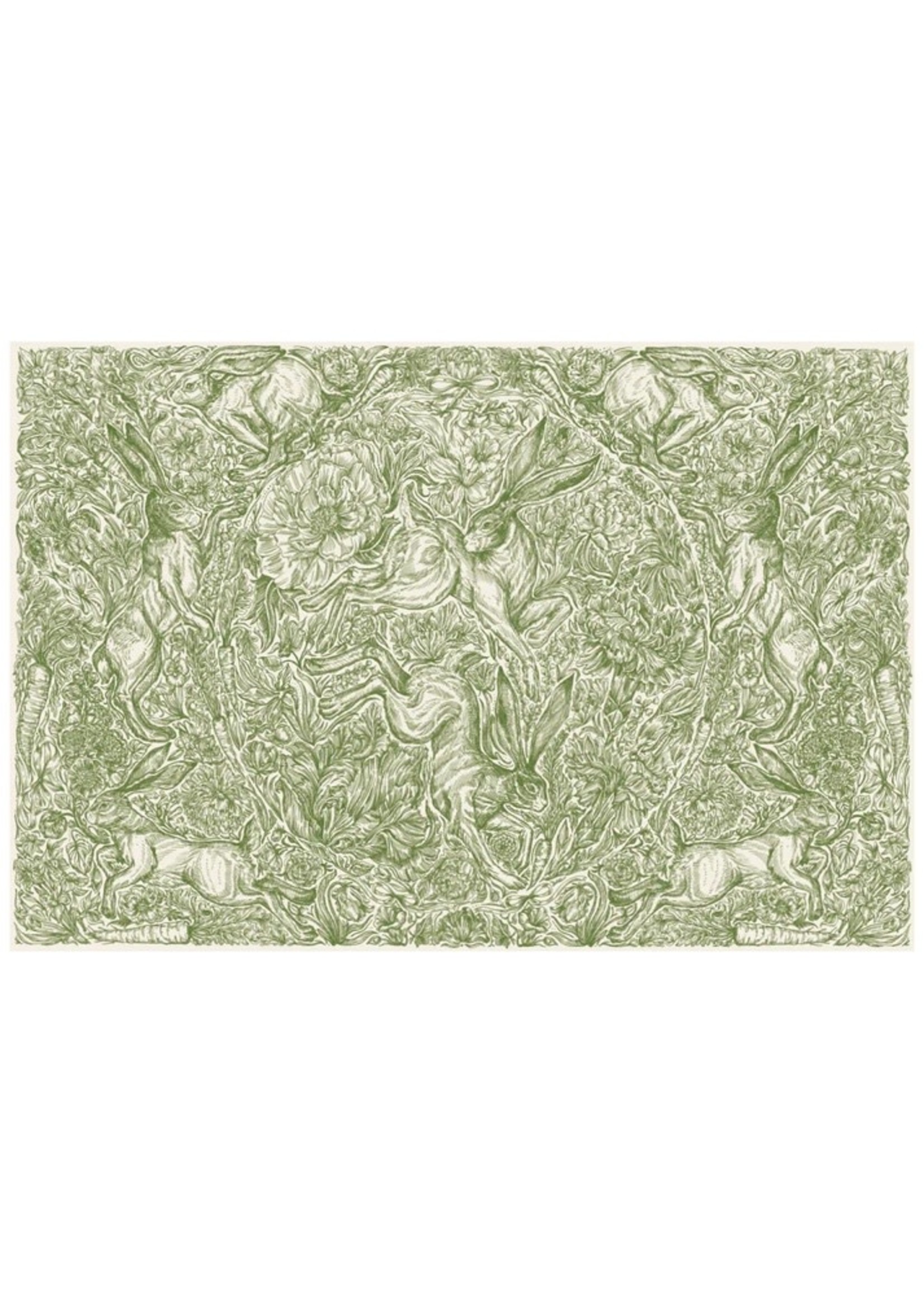 Hester & Cook Paper  Placemats - Hare Promenade (24 sheets)