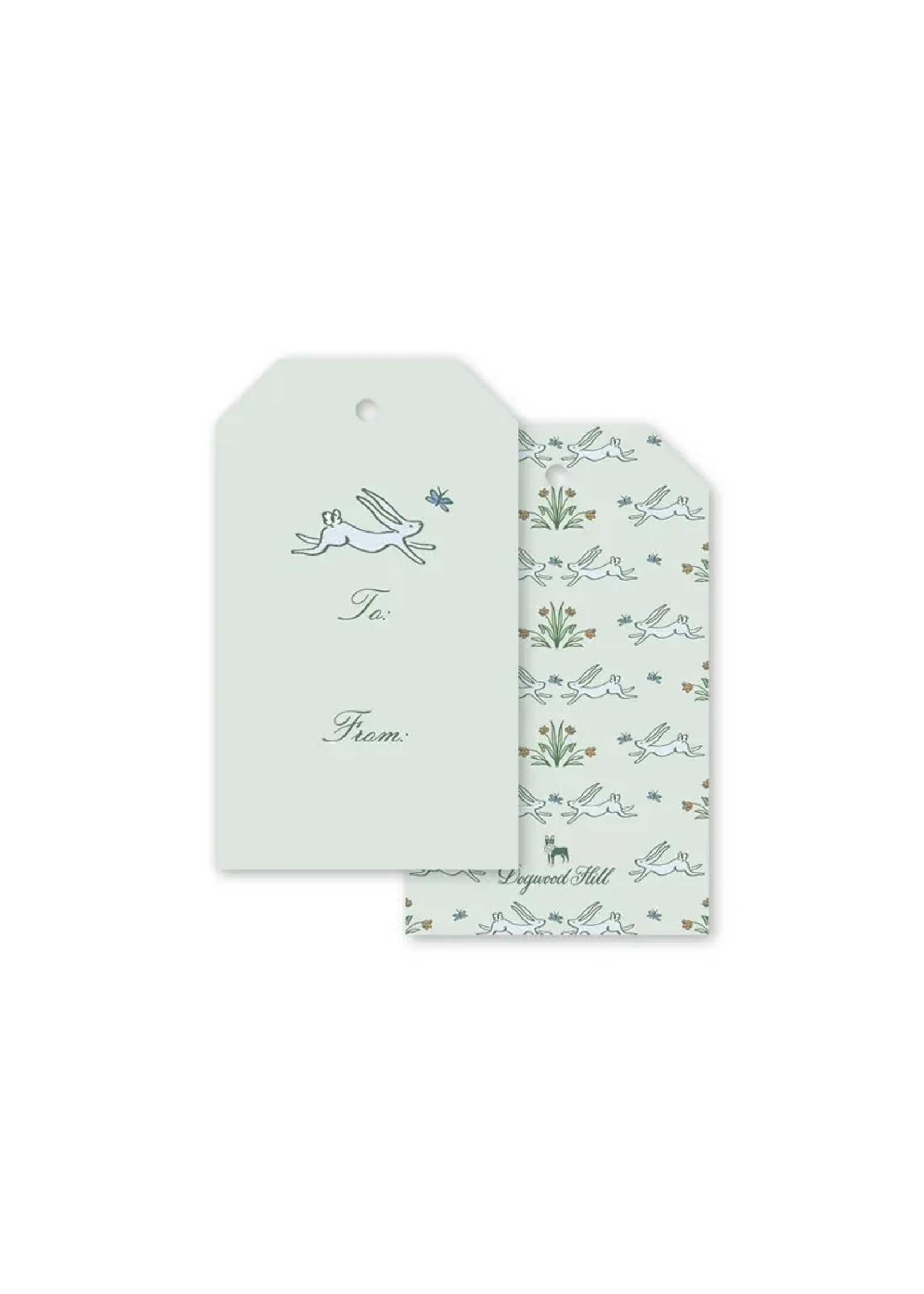Dogwood Hill Gift Tags - Bunny's Garden Cottontails (pack of 8)