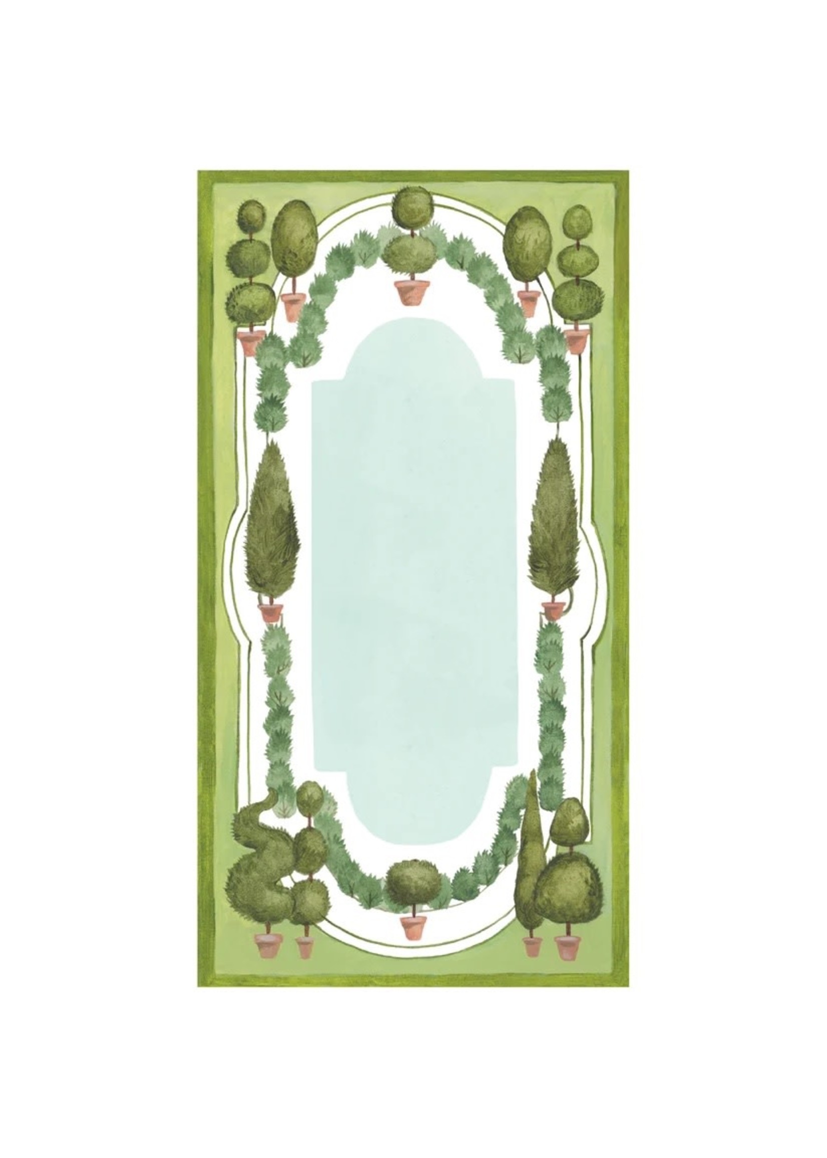 Hester & Cook Table Cards - Topiary Garden (pack of 12)