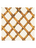 Hester & Cook Paper Cocktail Napkins - Bamboo Lattice (pack of 20)