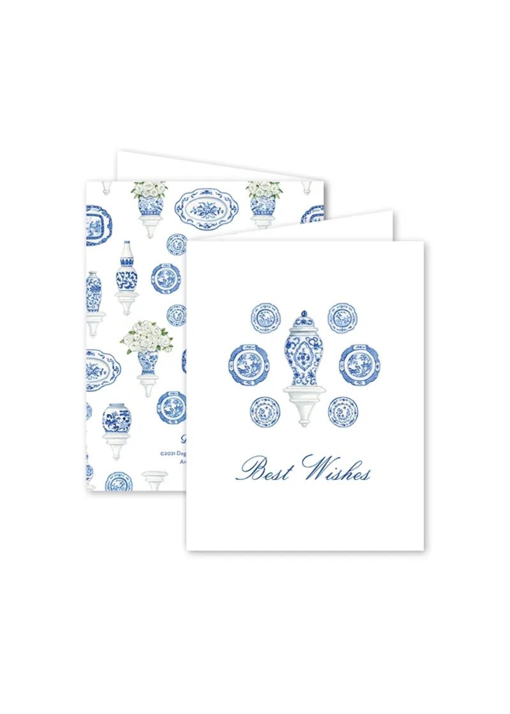 Dogwood Hill Card - Best Wishes Chinoiserie Gallery