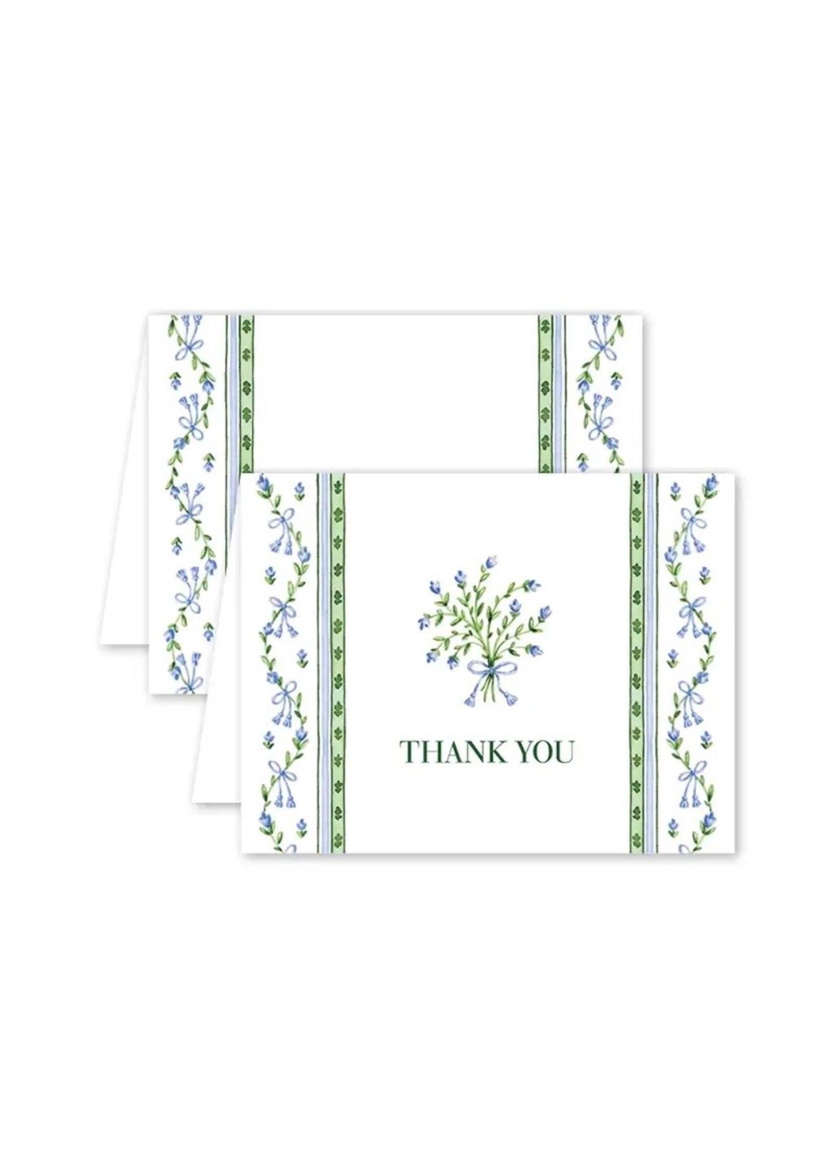 Dogwood Hill Card - Thank You Broderie Blue