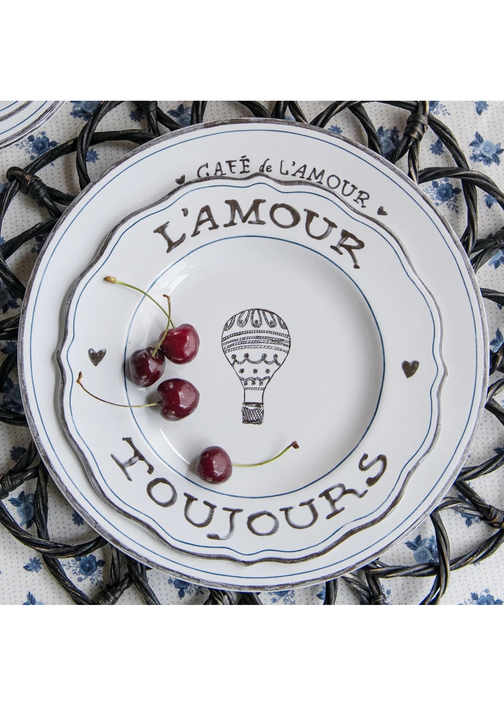 Juliska L'Amour Toujours Dessert/Salad Plate  (Set of 4)