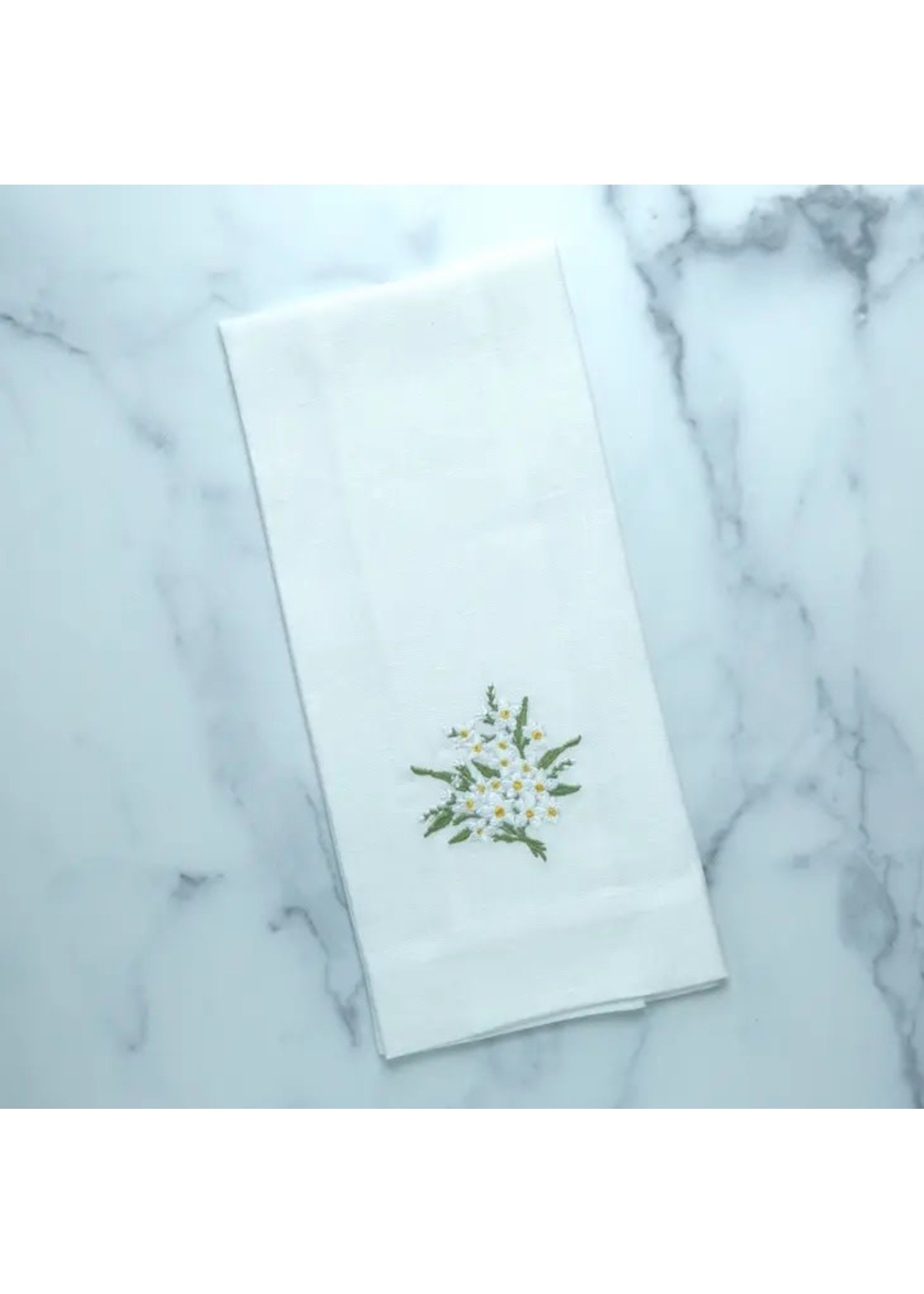 Crown Linen Towel - Daisy Bouquet
