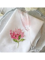 Crown Linen Trifold Napkin - Hydrangea Pink