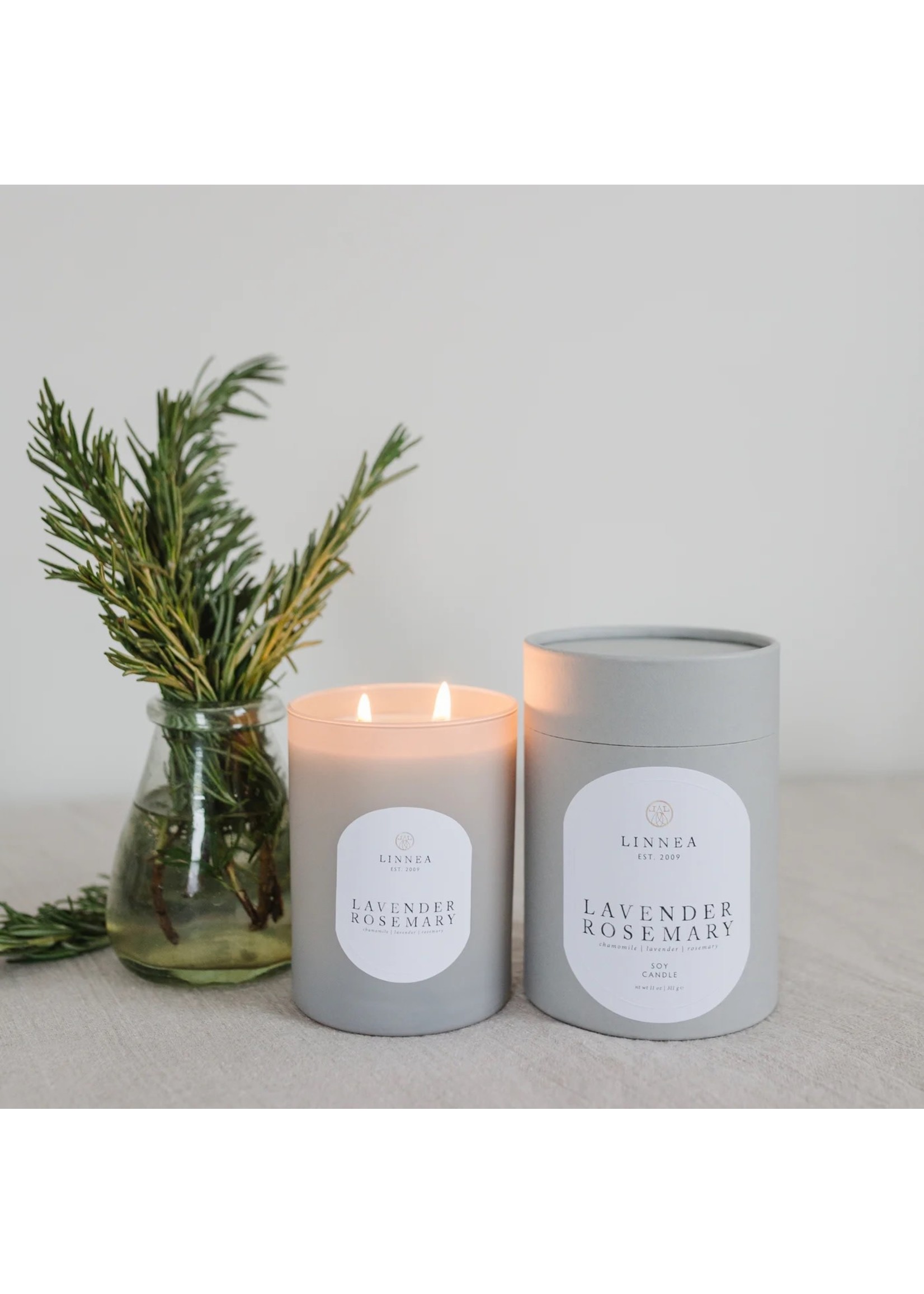 Linnea & Co. Candle - Lavender Rosemary 2-wick