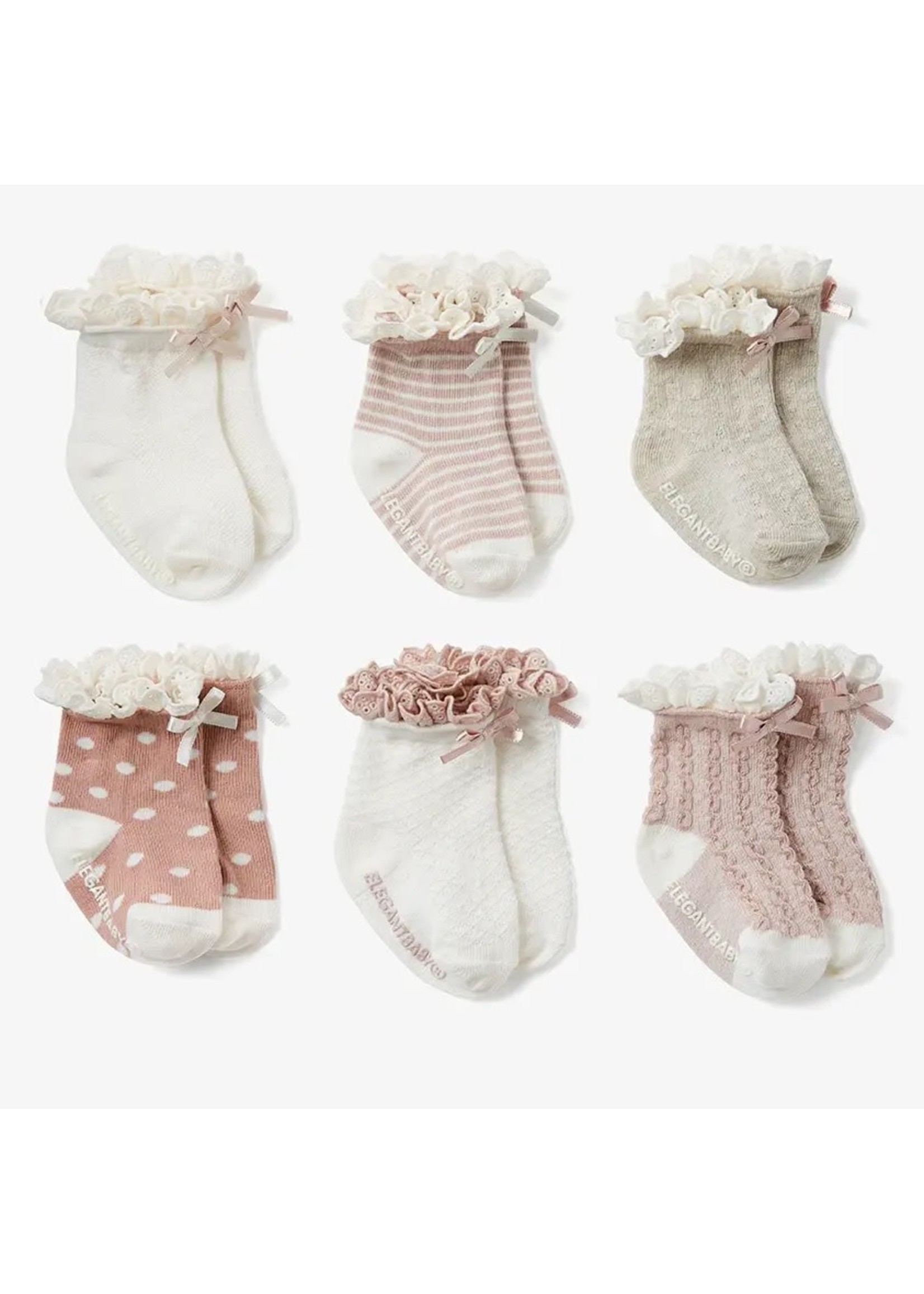 Socks - Fancy Blush (6 pack)