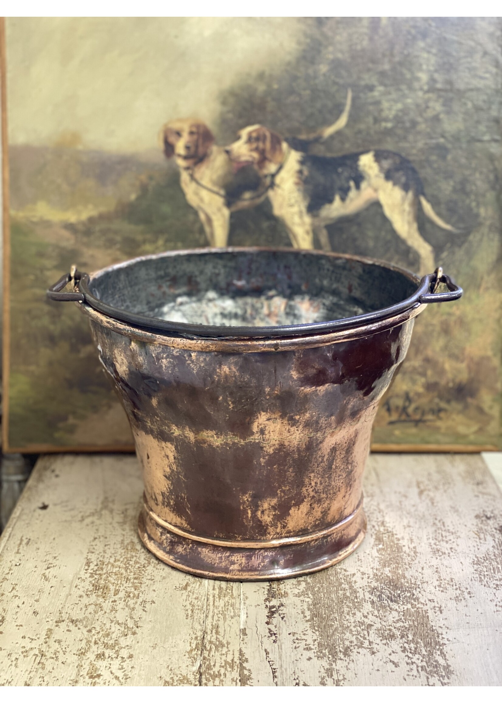 Antique & Vintage Antique French 16th Century Copper Bucket
