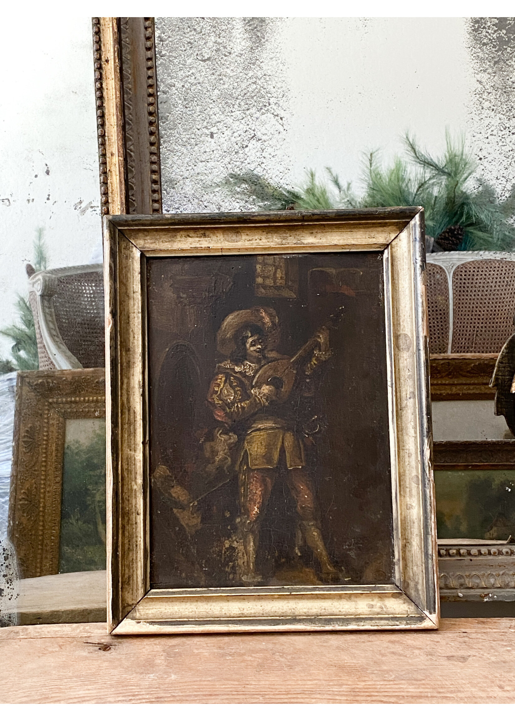 Antique & Vintage Antique Spanish Troubadour Painting