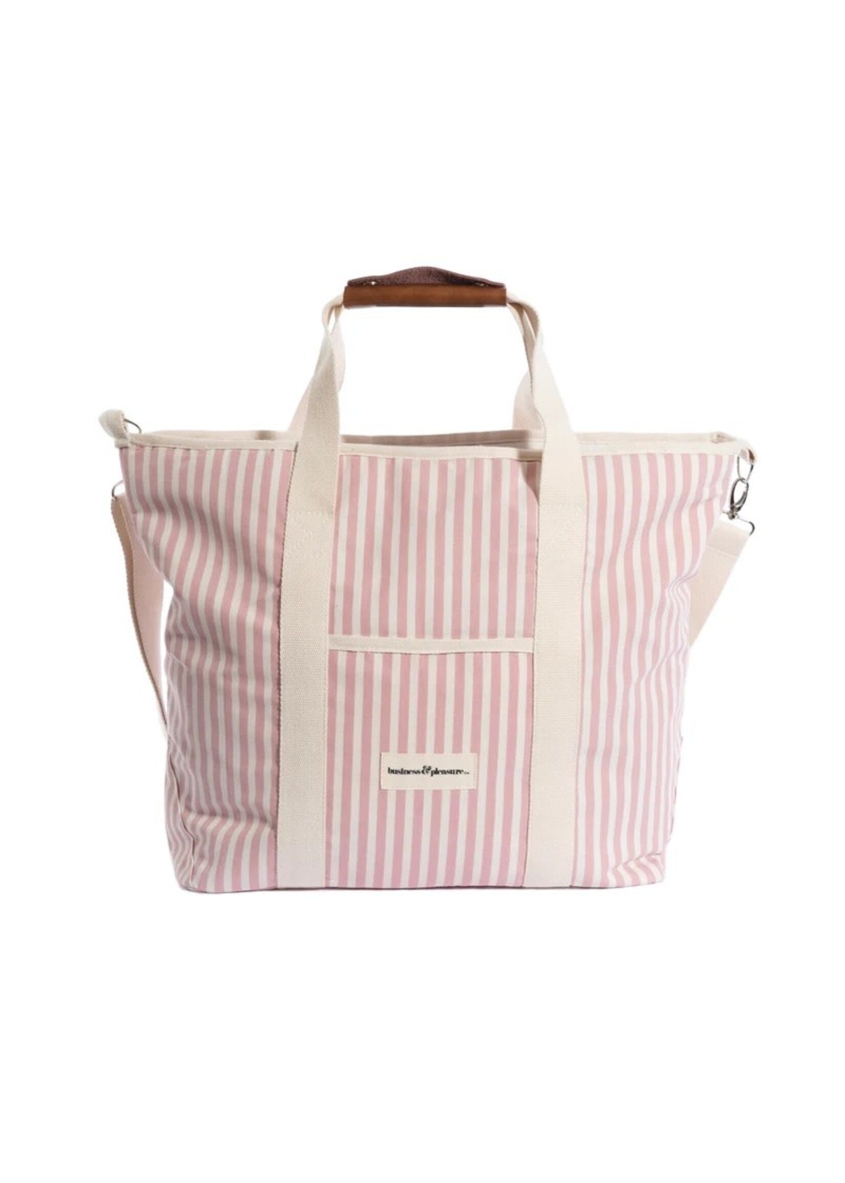 Cooler Tote Bag - Laurens Pink Stripe