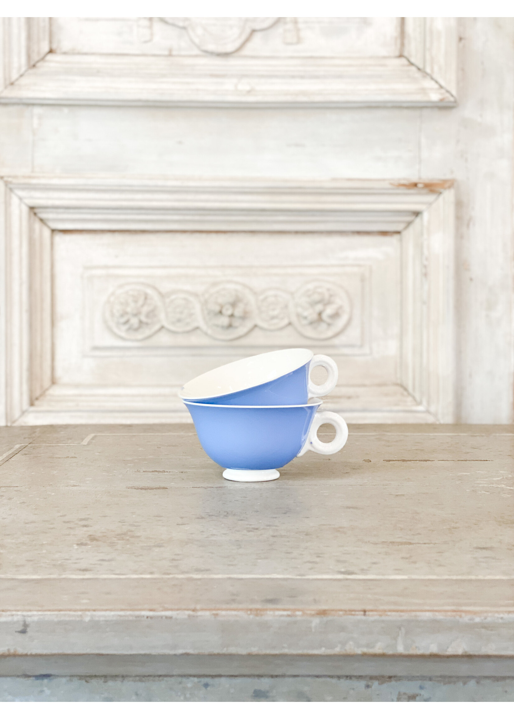 Antique & Vintage Vintage French Blue Coffee Cup