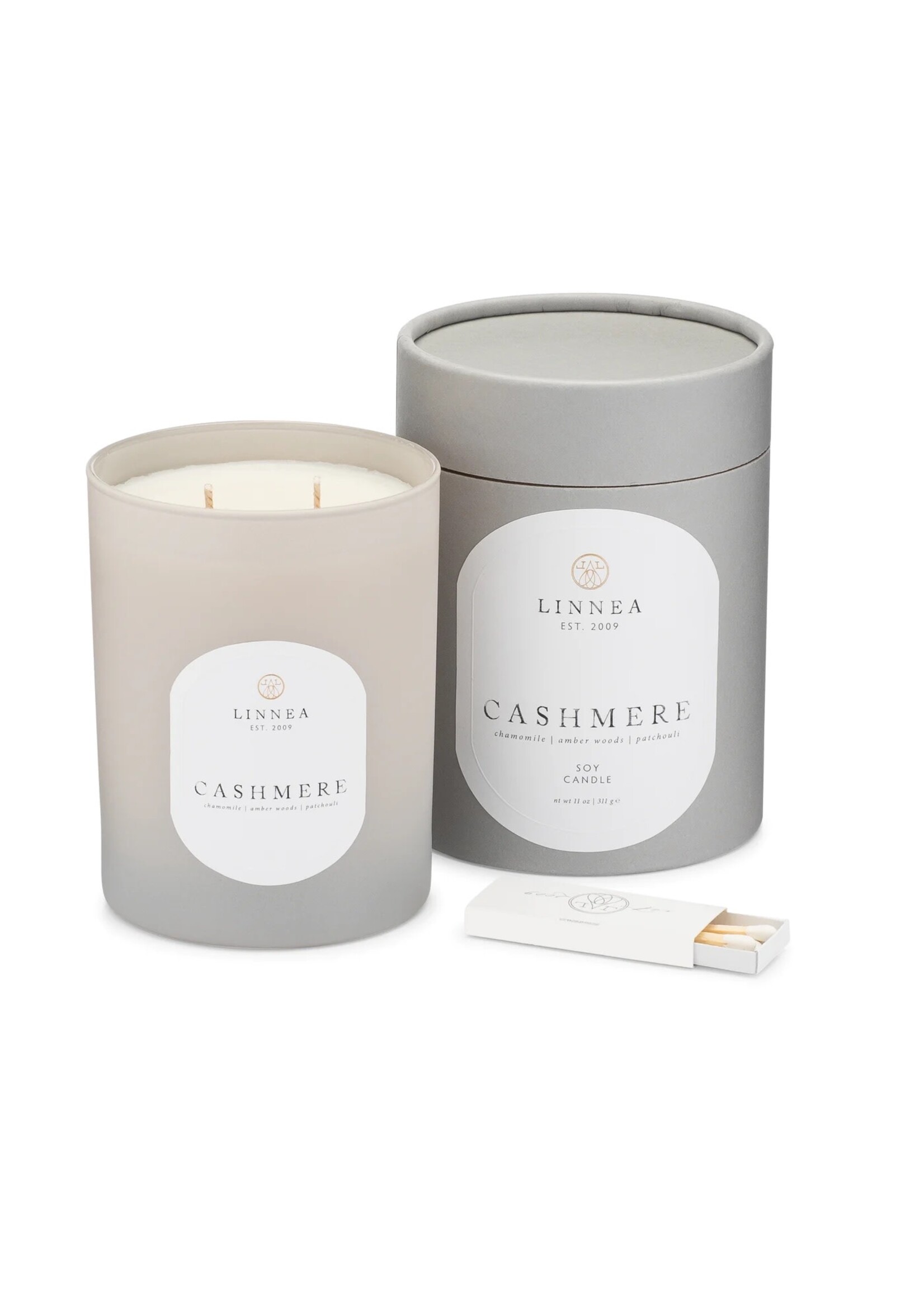 Linnea & Co. Candle - Cashmere 2-wick