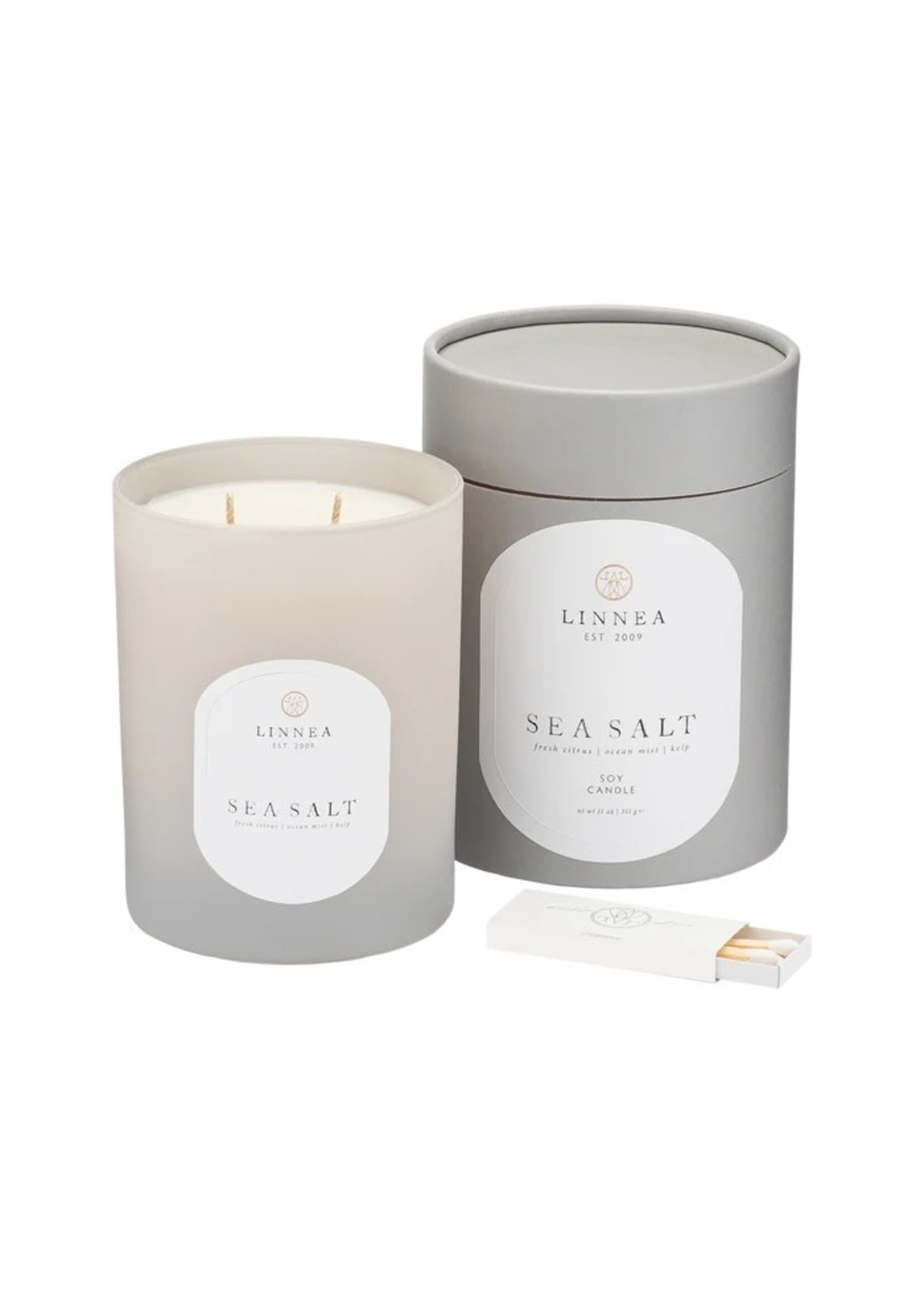 Linnea & Co. Candle - Sea Salt 2-wick