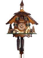 German Cuckoo Clock - Chalet with Wood Chopper  (mechanical)