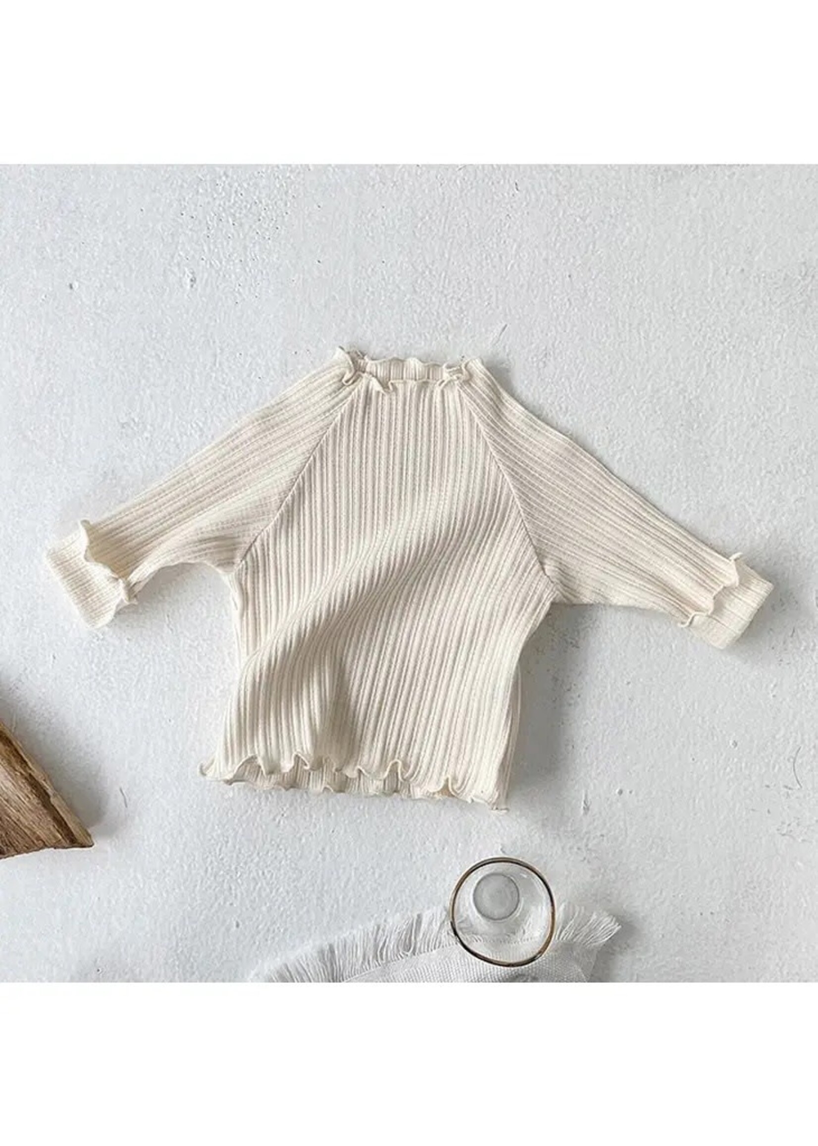 Organic Cotton Shirt - Beige 6-12 M