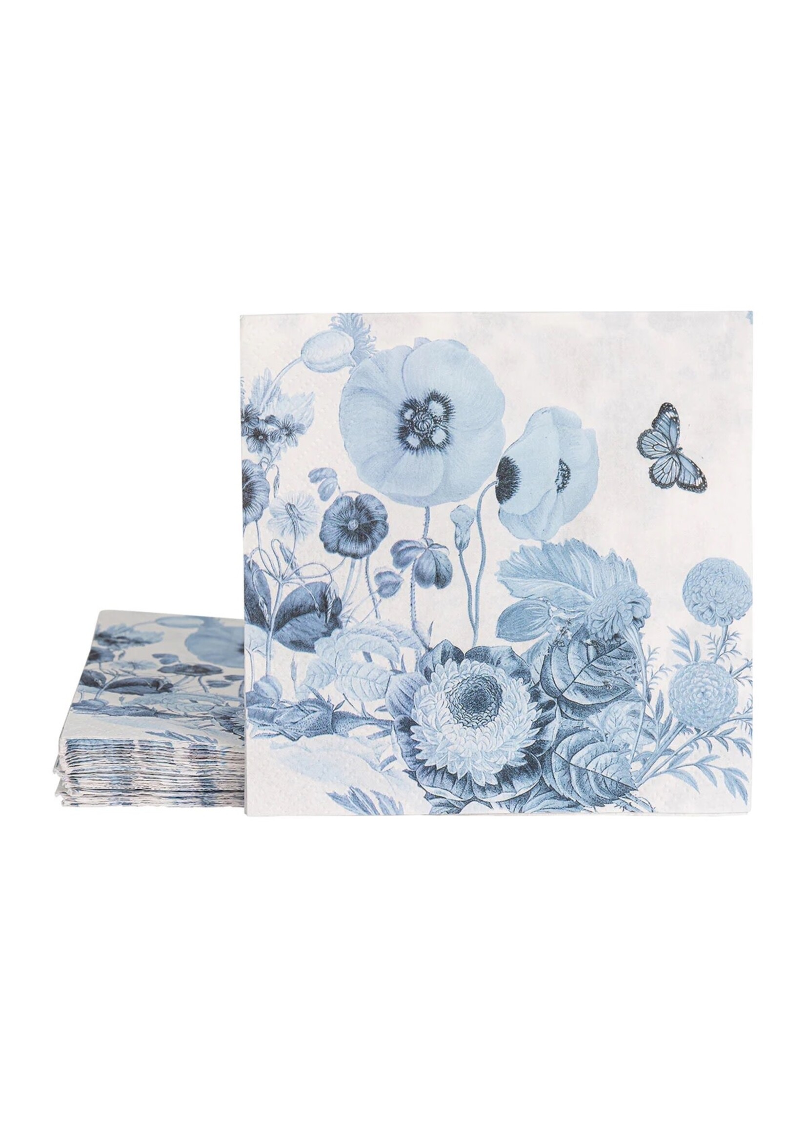 Juliska Paper Napkins - Field of Flowers Chambray (20 pack)