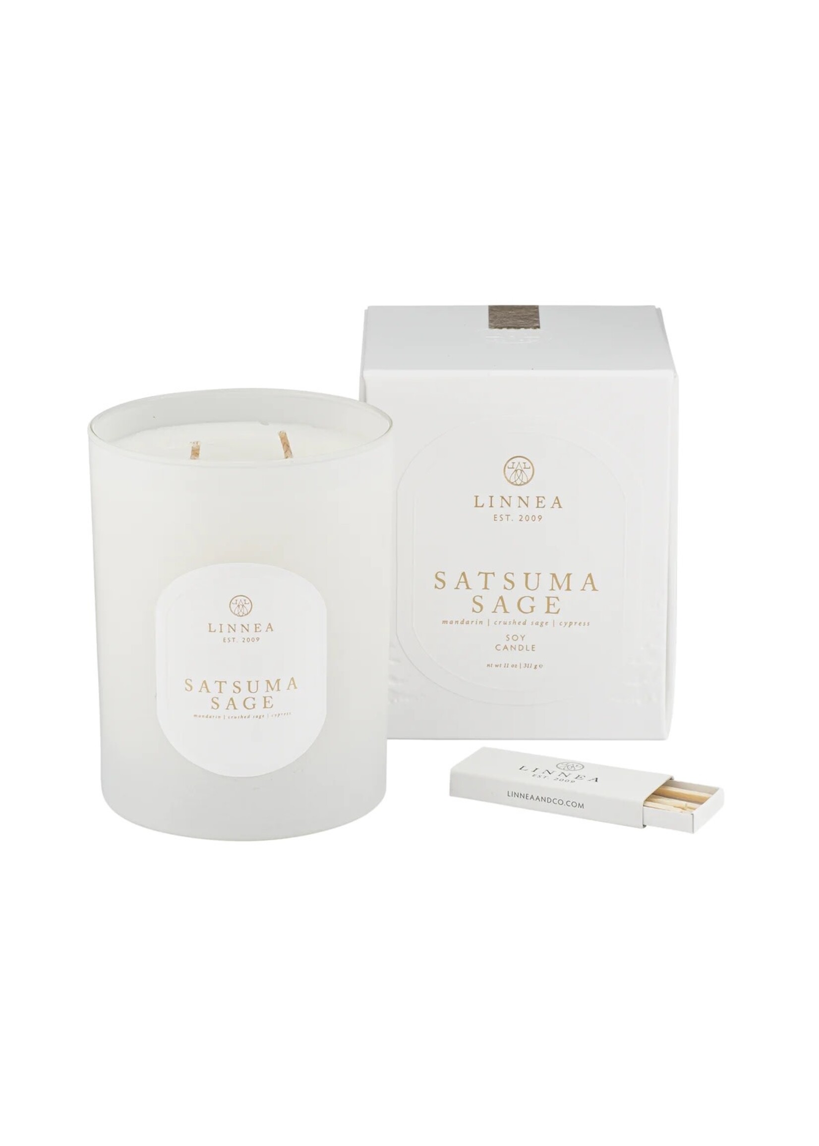 Linnea & Co. Candle - Satsuma Sage 2-wick
