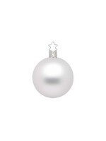 Ornament - Ball White Matt 4"