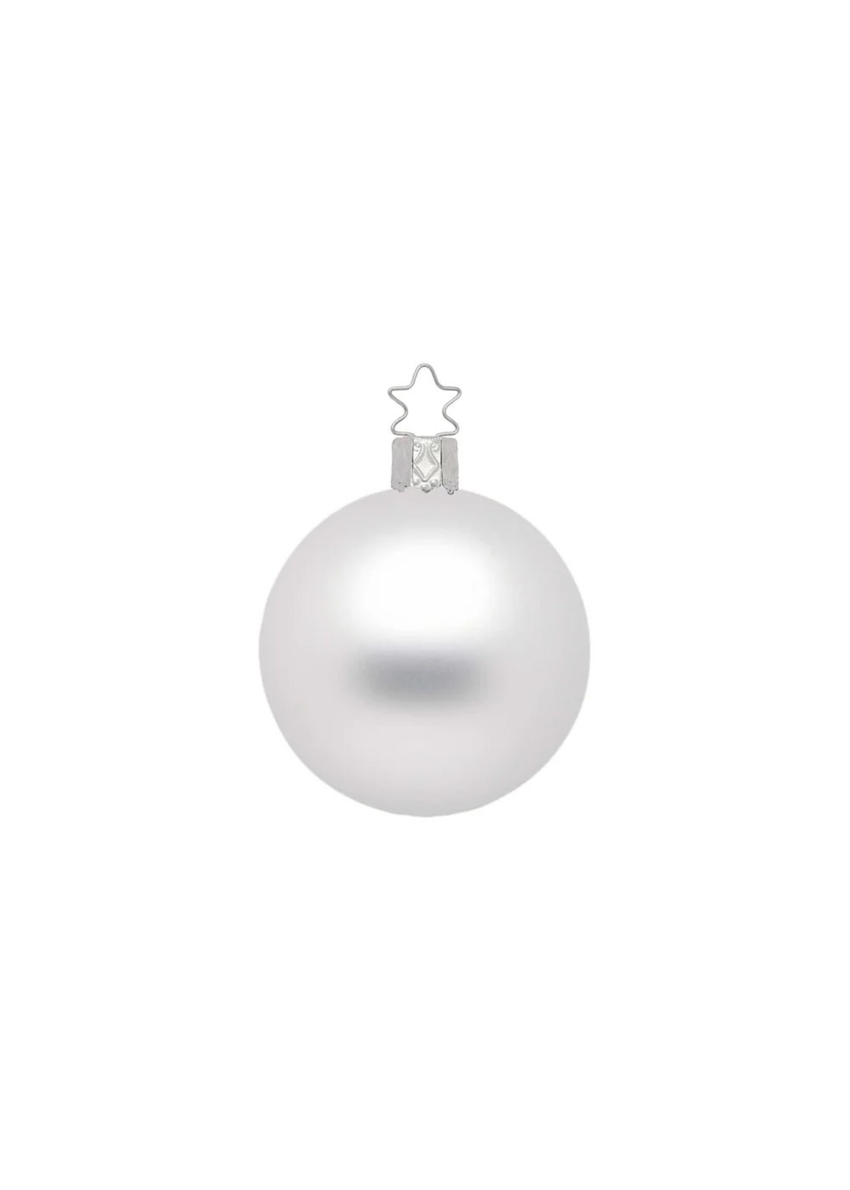Ornament - Ball White Matt 4"