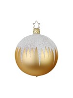 Ornament - Ball Inkagold Matt Icicle 3.2"