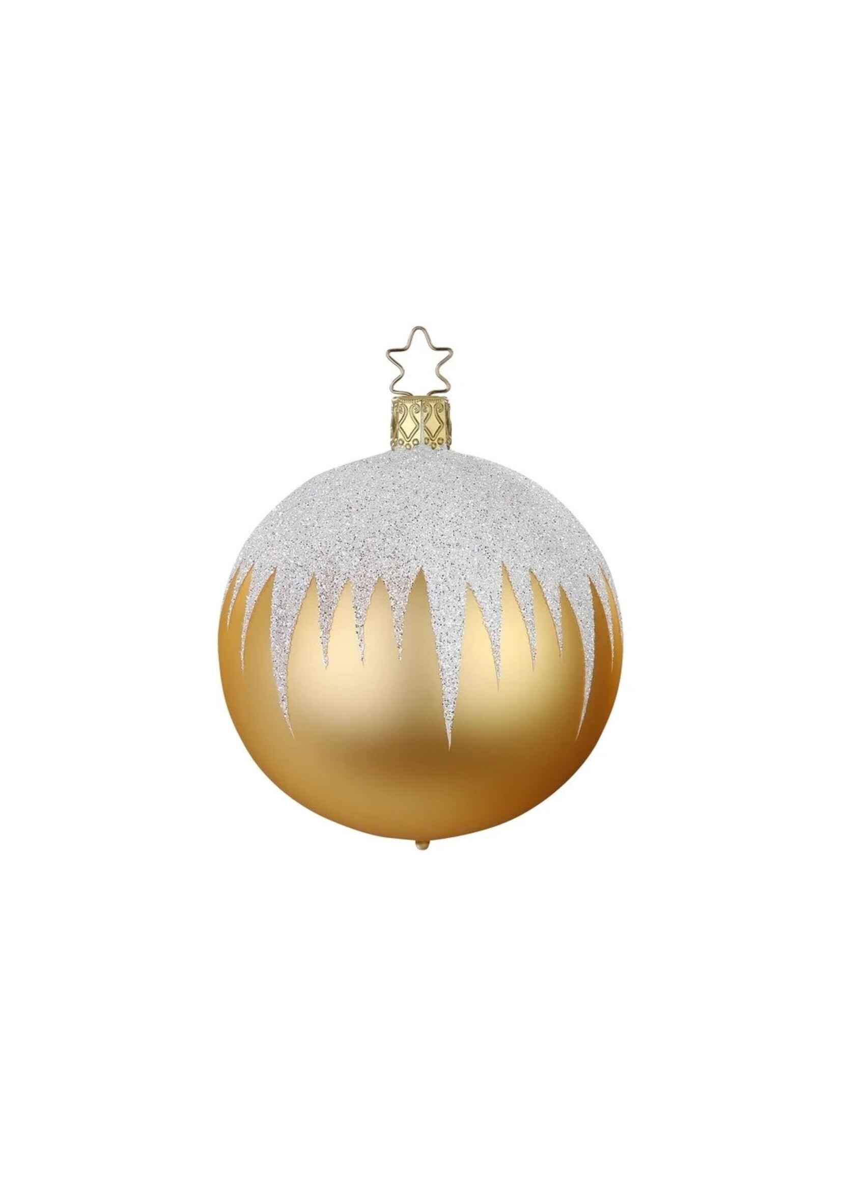 Ornament - Ball Inkagold Matt Icicle 2.4"