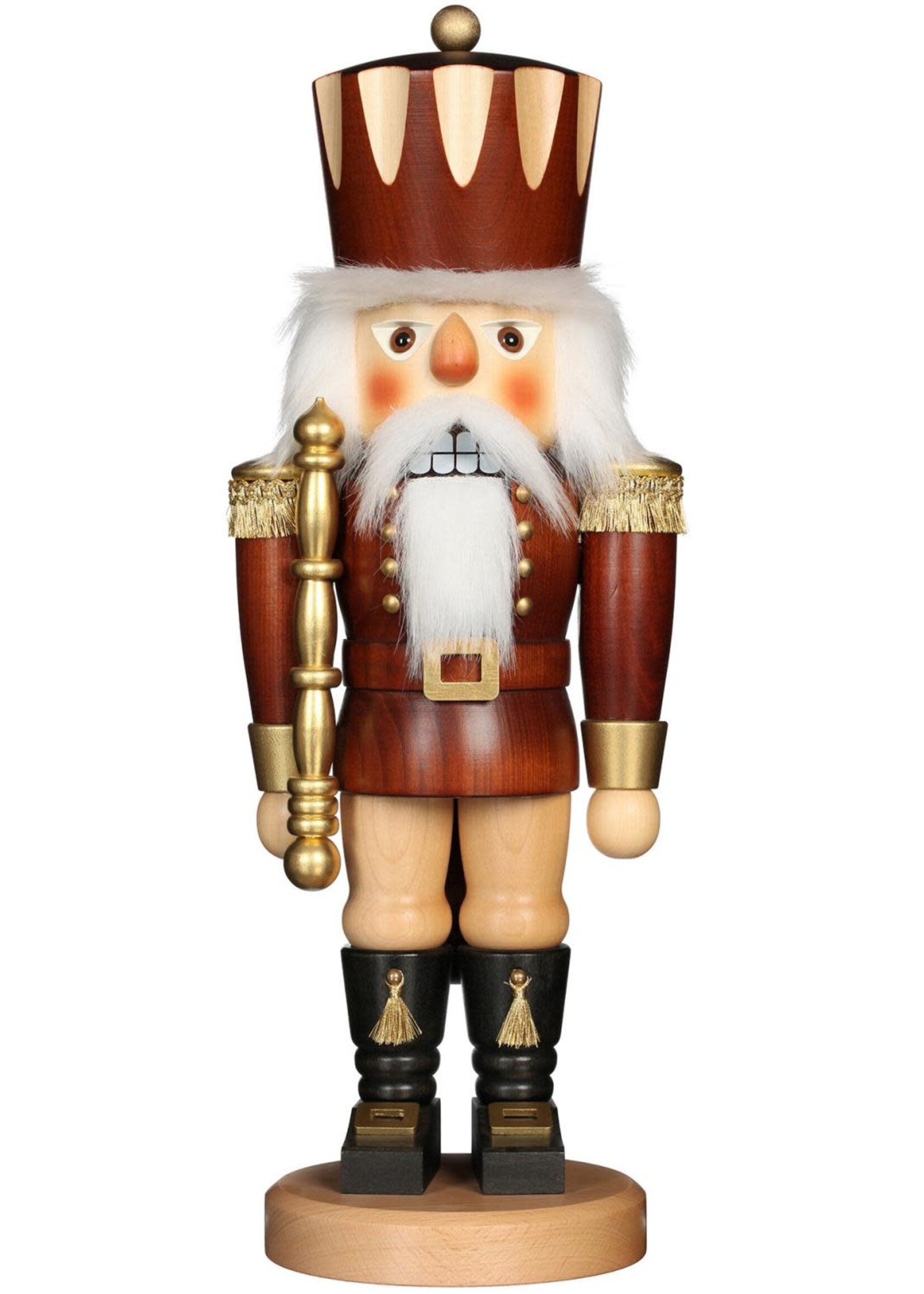 Nutcracker - King Natural with Gold Large