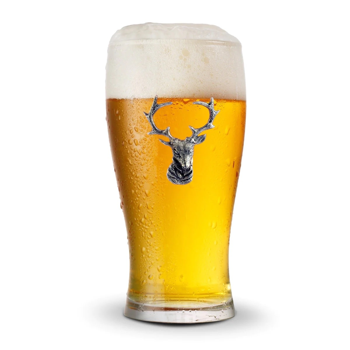 Elk Head Beer Glass Maison Blue