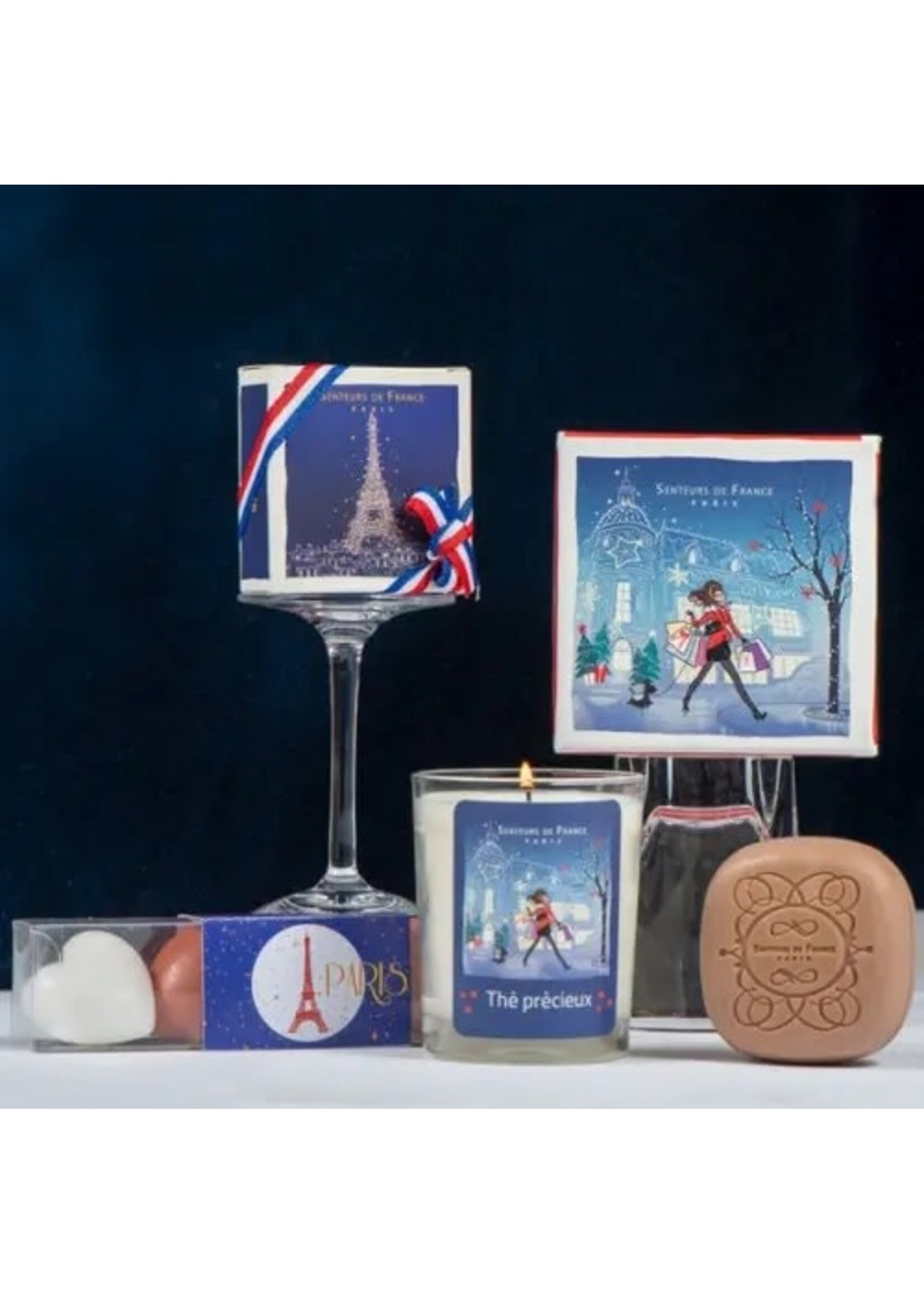 French Soap in Box - Ambre Eiffel Tower