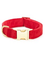 The Foggy Dog Cranberry Velvet Collar