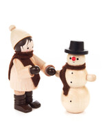 Child with Snowman (set of 2)