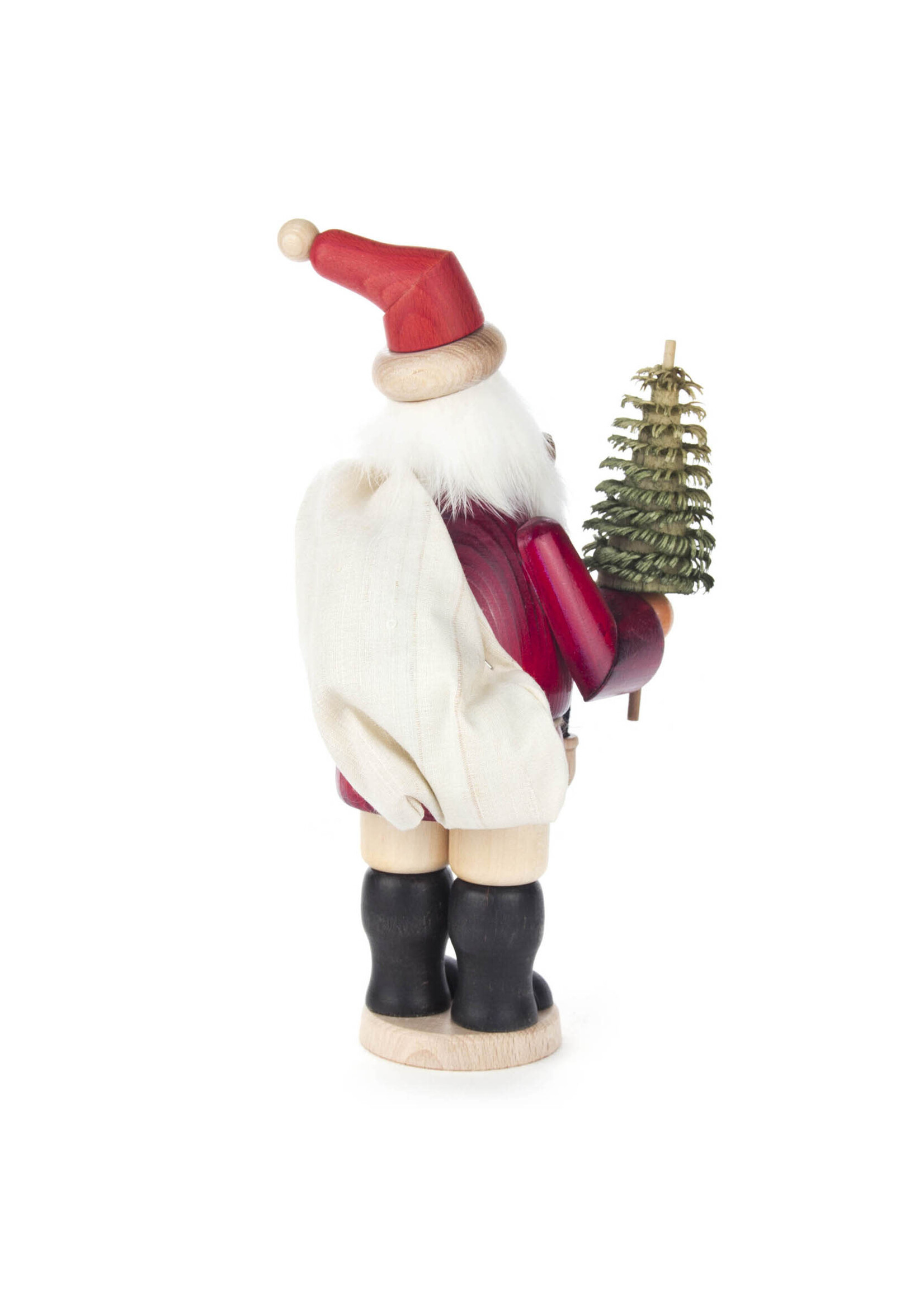 Smoker Santa with Pipe & Tree