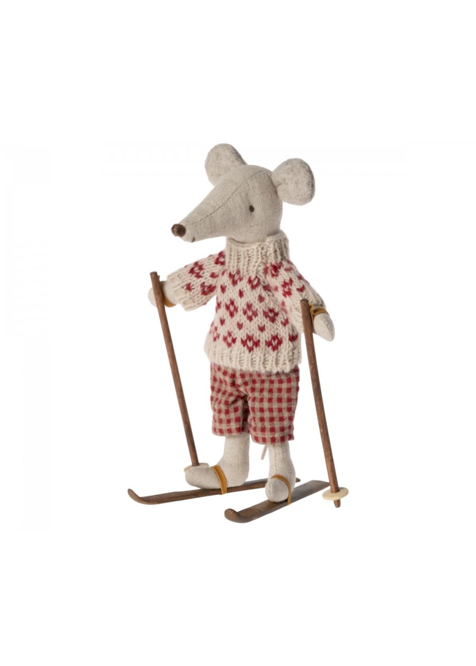 Maileg Mouse - Ski & Ski poles - Mom & Dad Mouse » ASAP Shipping