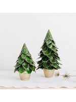 Tree - Potted Green Butterfly Leaf Cone Tree 18"