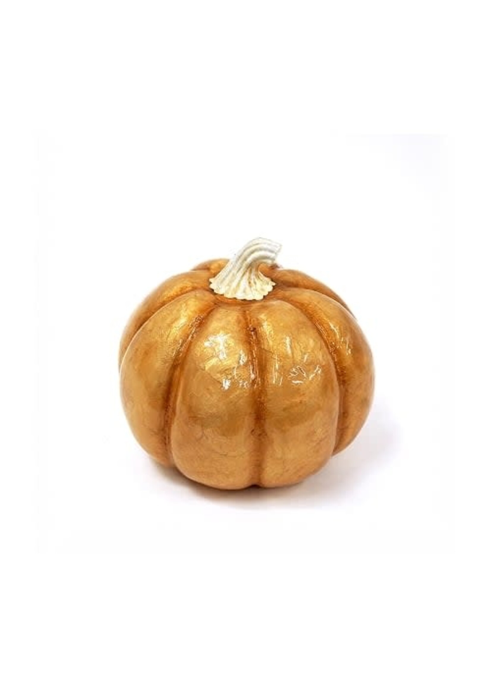 Pumpkin Capiz - Gold Medium  6"