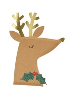 Meri Meri Paper Plates - Reindeer with Holly