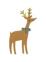 Meri Meri Paper Napkins - Reindeer with Holly