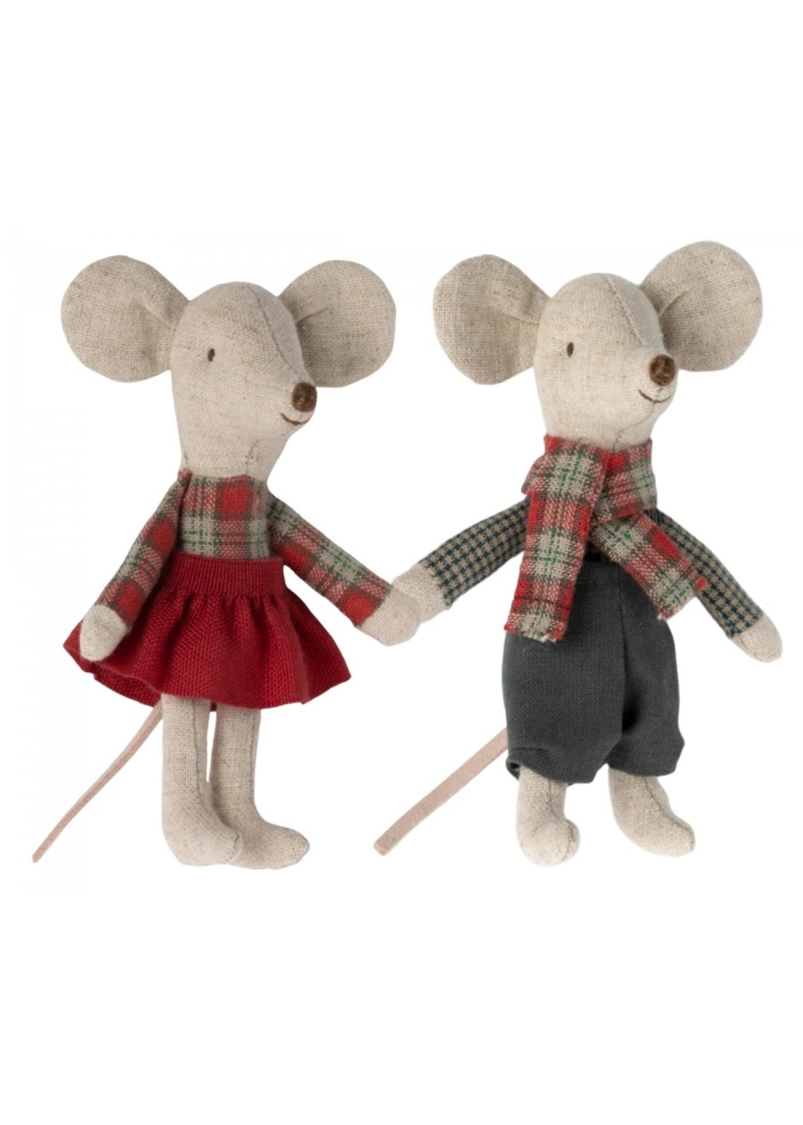 Maileg Little Brother & Sister - Winter Mice Twins