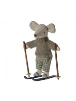 Maileg Big Brother Mouse - Winter with Ski Set