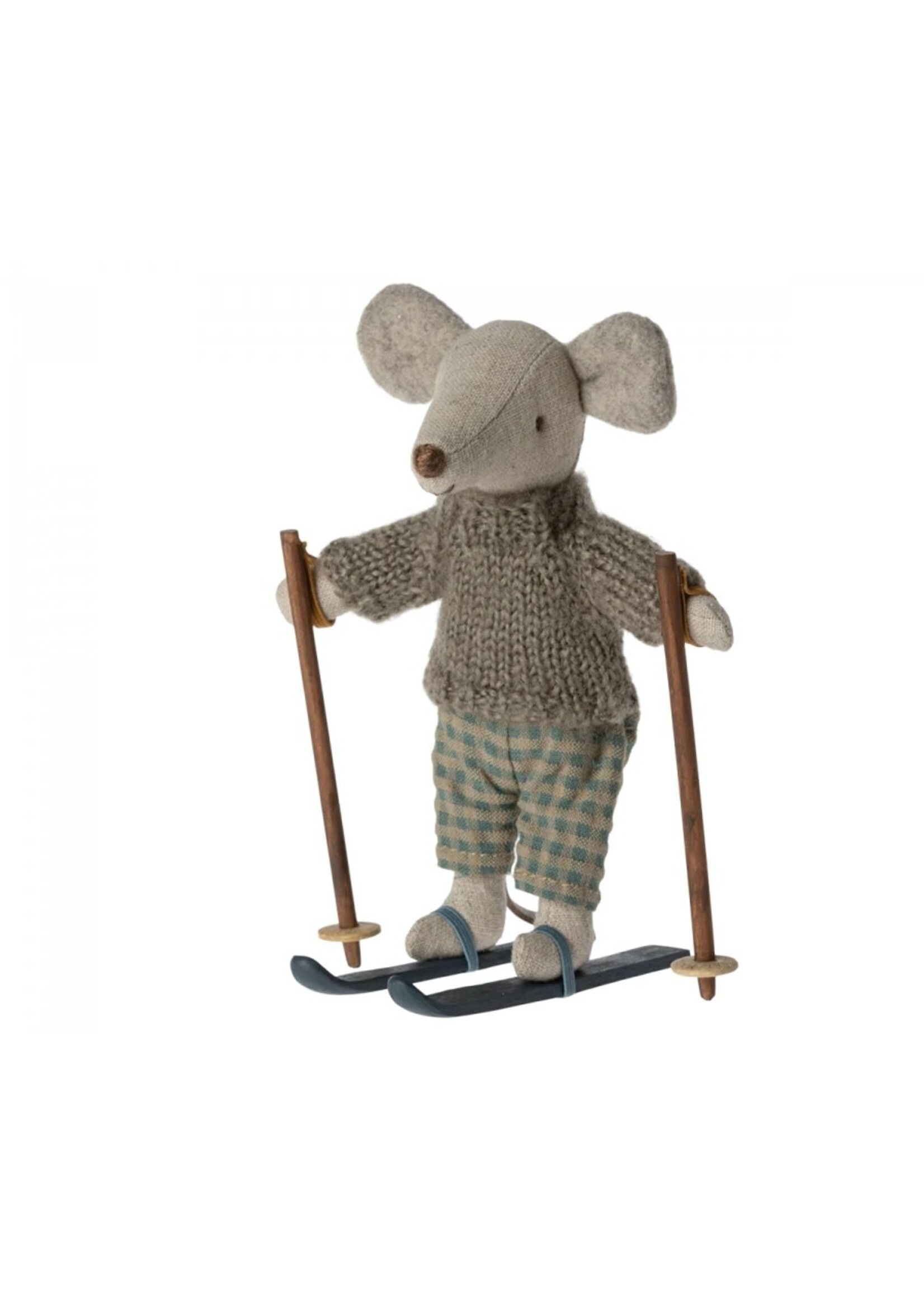 Maileg Big Brother Mouse - Winter with Ski Set