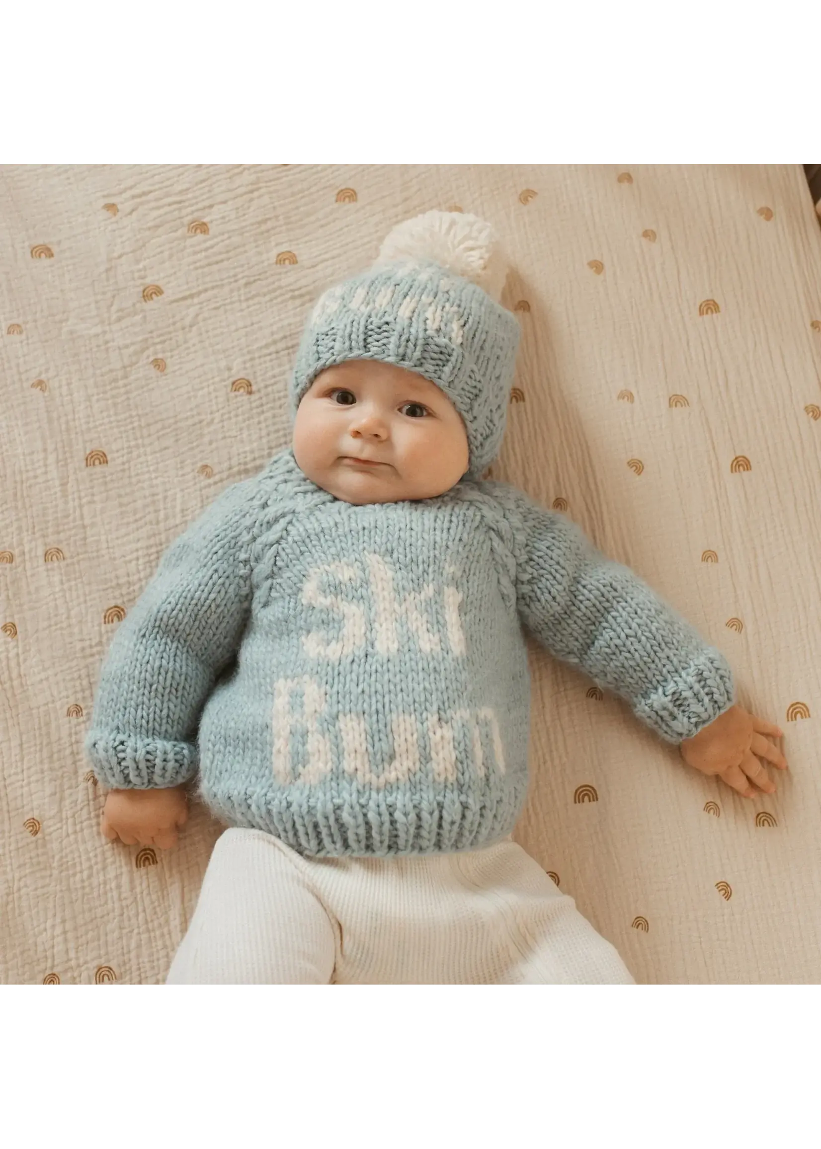 Baby Crew Neck Sweater - Ski Bum Blue