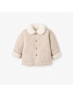 Organic Muslin Quilted Taupe Jacket