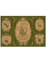 Hester & Cook Paper Placemats - Fable Toile Moss (24 sheets)