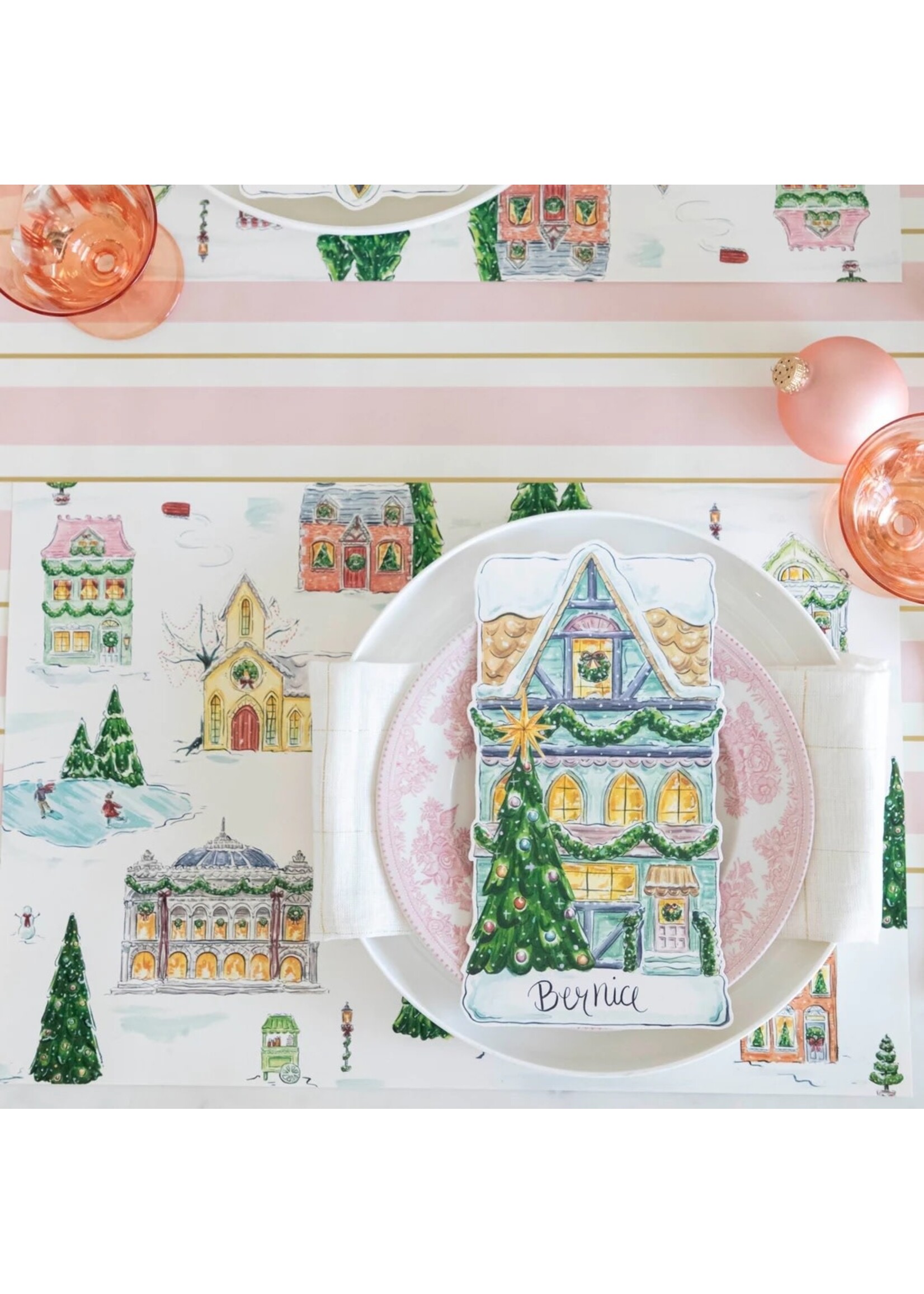 Hester & Cook Paper Placemats - Home for the Holidays (24 sheets)